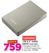 Lenovo 1TB 2.5" Hard Drive UHD F309
