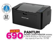 Pantum 3-In-One Mono Laser Printer P2500W