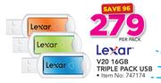 Lexar V20 16GB Triple Pack USB