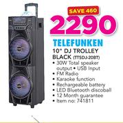 Telefunken 10" DJ Trolley Black TTSDJ-20BT