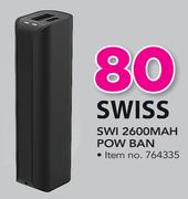 Swiss SWI 2600mAh Power Bank