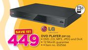 LG DVD Player DP132