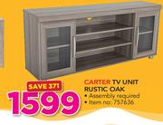 Carter TV Unit Rustic Oak