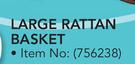 Large Rattan Basket