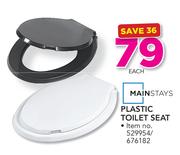 Mainstays Plastic Toilet Seat-Each