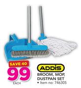 Addis Broom, Mop, Dustpan Set