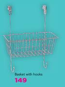 Mainstays Basket With Hooks