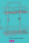 Mainstays 2 Tier Shower Caddy