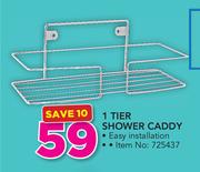 Mainstays 1 Tier Shower Caddy