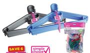 Simple Choice 50 Pack Plastic Pegs