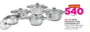 Ace 10 Piece Stainless Steel Cookware Set