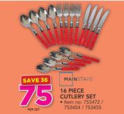 Mainstays 16 Piece Cutlery Set