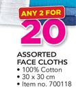 Assorted Face Cloths-For 2