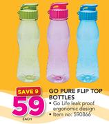 Go Pure Flip Top Bottles-Each
