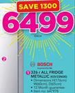 Bosch 326Ltr All Fridge Metallic KSV33NI30