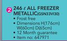 Bosch 246Ltr All Fridge Metallic GSN33VI30