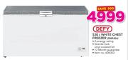 Defy 530Ltr White Chest Freezer DMF456
