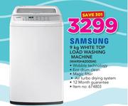 Samsung 9Kg White Top Load Washing Machine WA90H4200SW