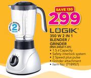 Logik 350W 2 In 1 Blender/Grinder RSH-245611-01