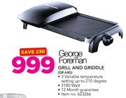 George Foreman Grill And Griddle GR 64G