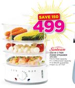 Sunbeam 650W 3 Tier Food Steamer SFS-300