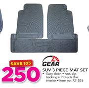1st Gear Suv 3 Piece Mat Set