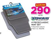 Stingray 4 Piece Classic Mat Set