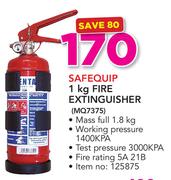 Safequip 4.5Kg Extinguiser With Bracket
