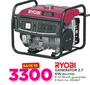 Ryobi Generator 2.7KW RG-2700