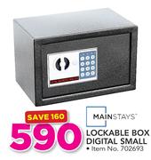 Mainstays Lockable Box Digital Small