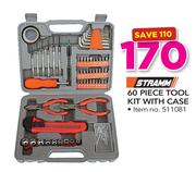Stramm 60 Piece Tool Kit With Case