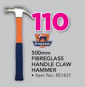 Fragram 500mm Fiberglass Handle Claw Hammer