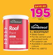 Homestead 5Ltr Roofpaint