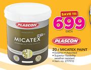 Plascon 20Ltr Micatex Paint-Each
