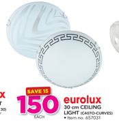 Eurolux 30cm Ceiling Light C4070-CURVES