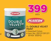 Plascon 5Ltr Double Velvet Paint-Each