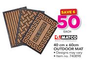 Matco 40cm x 60cm Outdoor Mat-Each