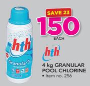 HTH Granular Pool Chlorine-4Kg Each