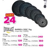 Everlast Barbell Disc-10kg Each