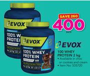 Evox 100 Whey Protein-2kg Each