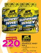 NPL Supreme Anabolic Whey-908g Each