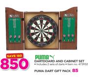 Puma Dartboard And Cabinet Set