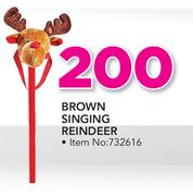Brown Singing Reindeer