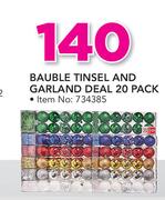 Baubles Tinsel And Garland Deal 20 Pack