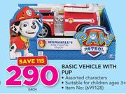 Paw Patrol Basic Vehicle With Pup-Each
