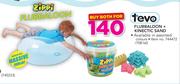 Tevo Flubbaloon + Kinectic Sand
