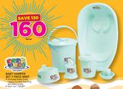 Baby Care Baby Hampr Set 7 Piece Mint-Per Set