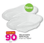 Delux Bath With Plug-Each