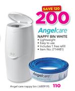 Angelcare Nappy Bin White