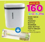 Snookums Wide Neck Twin Padded Bottle Warmer And Bottle Teeth Brush